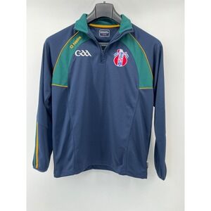 O'Neills GAA Baile Ceoil Quarter Zip Pullover Mens Large Navy Green Training Top